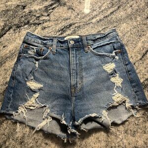 abercrombie jean shorts